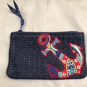 Vera Bradley Straw Anchor Wallet